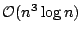 ${\cal O}(n^3\log n)$