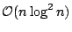 ${\cal
O}(n\log^2 n)$