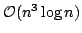 ${\cal O}(n^3\log n)$