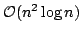 ${\cal O}(n^2\log n)$