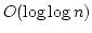 $O(\log\log n)$