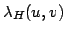 $\lambda_H(u,v)$